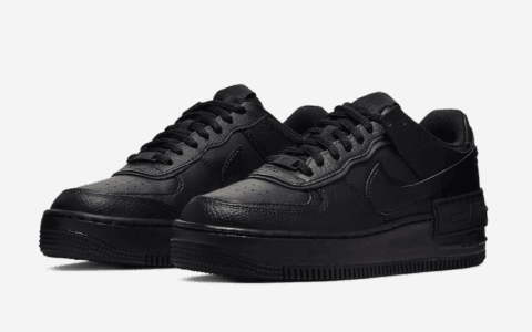 酷炫黑武士配色！这双Nike Air Force 1 Shadow“ Triple Black”闭眼入！ 货号：CI0919-001