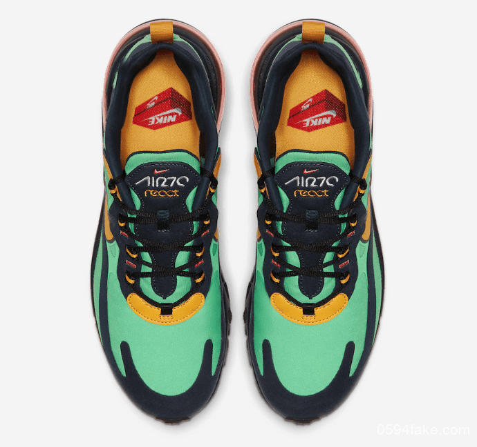 抢眼撞色!Nike Air Max 270 React“Electro Green”将于9月6日发售! 货号:AO4971-300