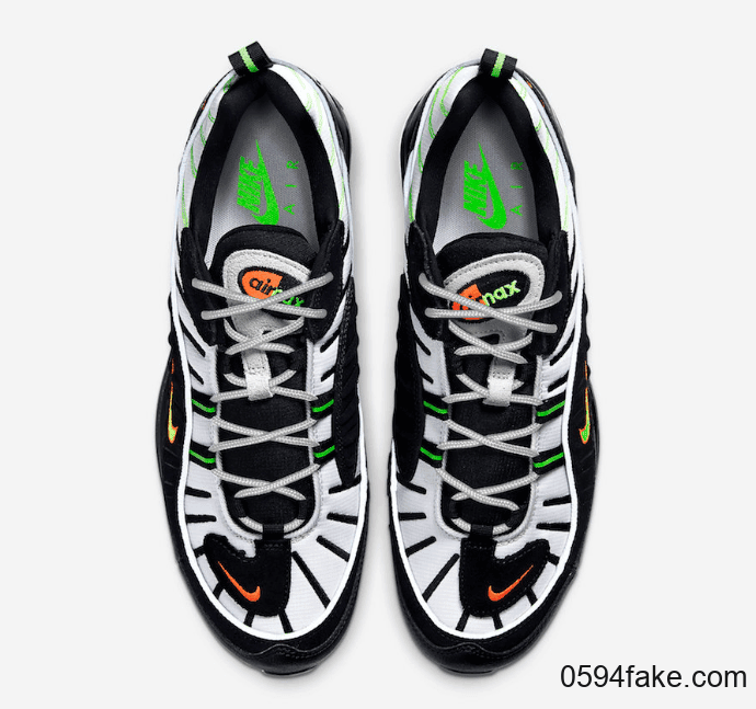 亮眼荧光色细节！Air Max 98新配色即将发售！ 货号：640744-015