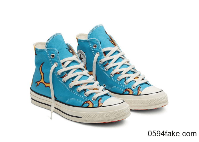 抢眼撞色+火焰图案+小花外底！满满看点！全新Golf Le Fleur x Converse联名将于10月12日发售！ 货号：167279C