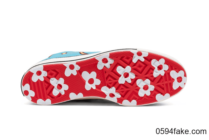 抢眼撞色+火焰图案+小花外底！满满看点！全新Golf Le Fleur x Converse联名将于10月12日发售！ 货号：167279C