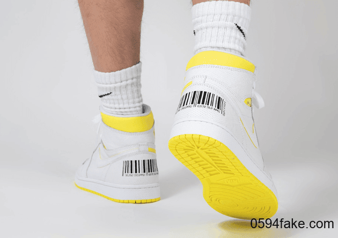 特色条形码点缀！还有飞人亲笔签名！Air Jordan 1 “First Class Flight”将于9月26日发售！ 货号：555088-170
