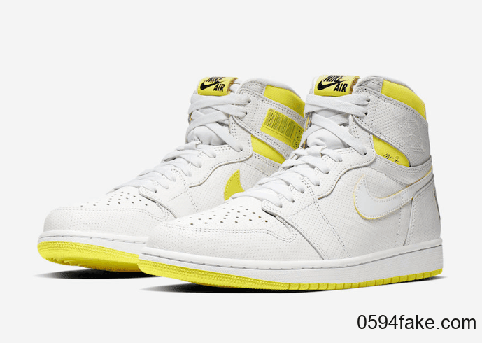 条形码Air Jordan 1 “First Class Flight”释出官图！ 货号：555088-170
