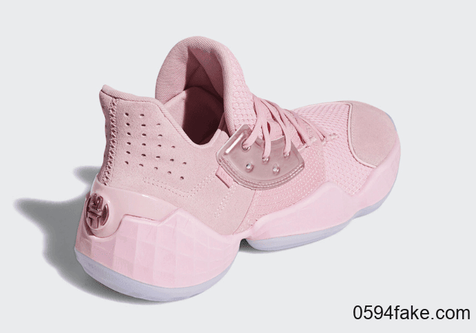 这个粉色直戳少女心！adidas Harden Vol.4“ Pink Lemonade”将于10月26日发售！ 货号：F97188