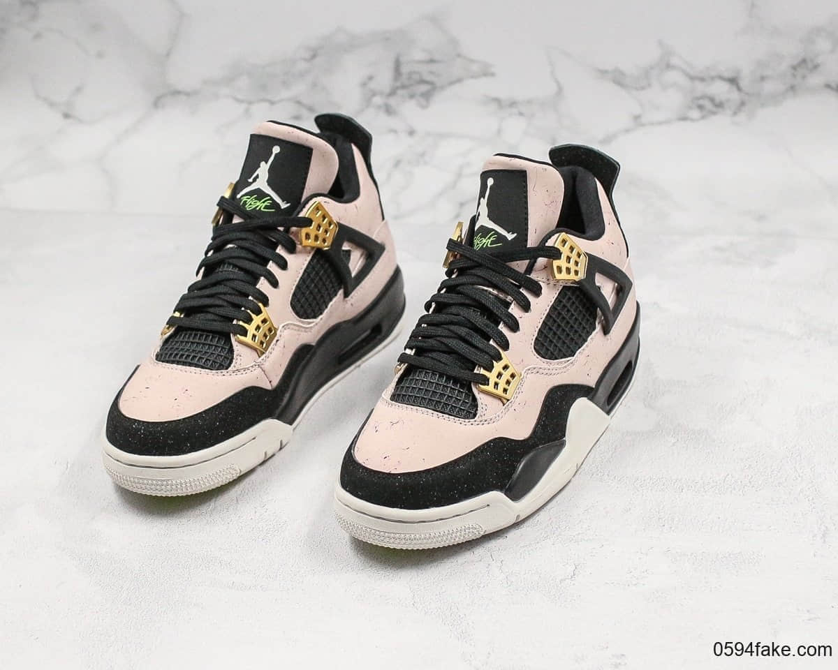 乔丹Air Jordan 4 WMNS“Silt Red”金扣大理石纯原带半码原厂头层皮原厂底模一比一做工 货号:AQ9129-601