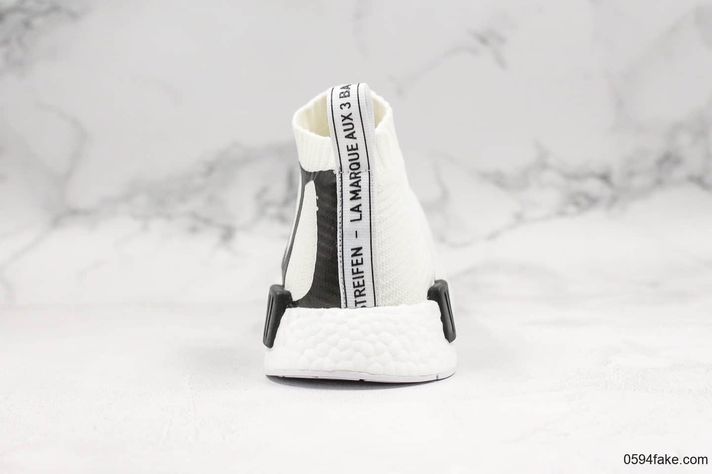 阿迪达斯Adidas NMD CS1 PK Cloud White袜子鞋纯原版本大号NMD印花原厂Boost技术 货号:EG7538