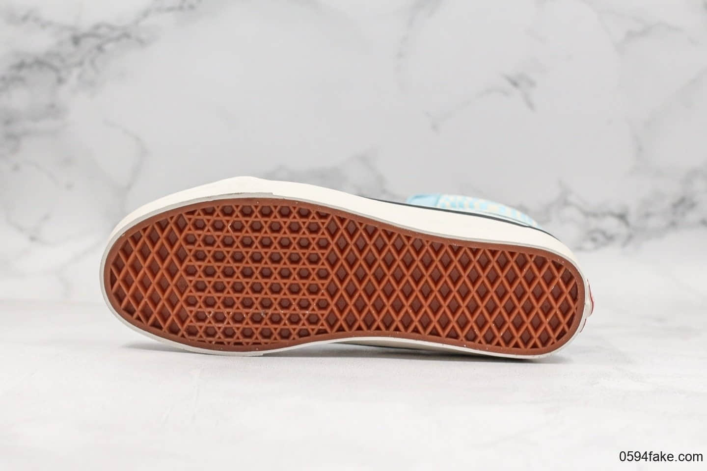 万斯Vans Sk8-Hi 38DX高帮硫化板鞋天蓝马赛克公司级带半码顶级原厂硫化精细做工原鞋开模