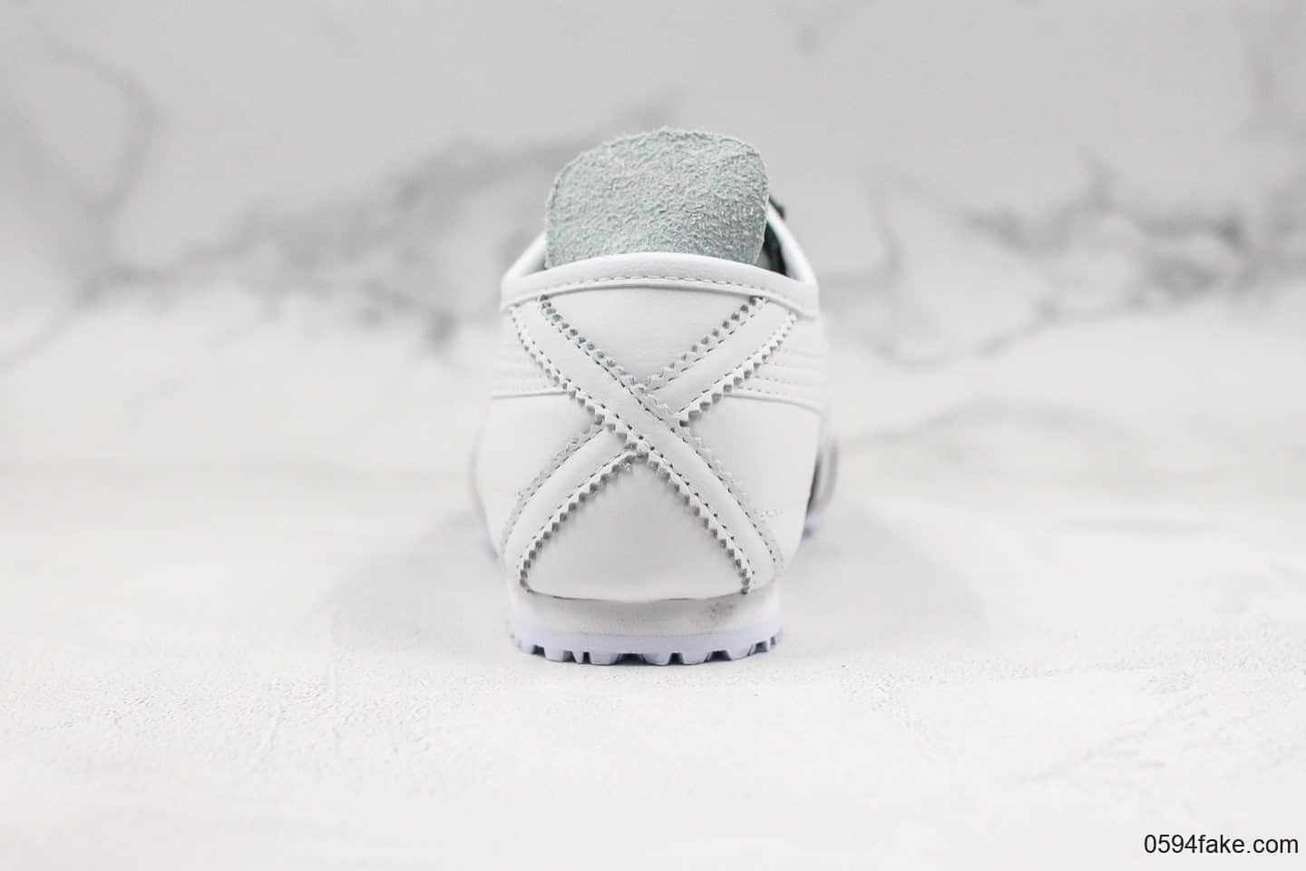 亚瑟士Asics Tiger Mexico 66头层皮面休闲运动跑鞋黑白公司级带半码四联官方吊牌乳胶组合鞋垫 货号:1183A646-009