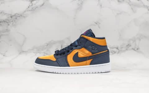 乔丹Air Jordan 1 Mid SE纯原版本中帮系列aj1整体鞋面采用丝绸打造搭配部分麂皮材质拼接 货号：852542-401
