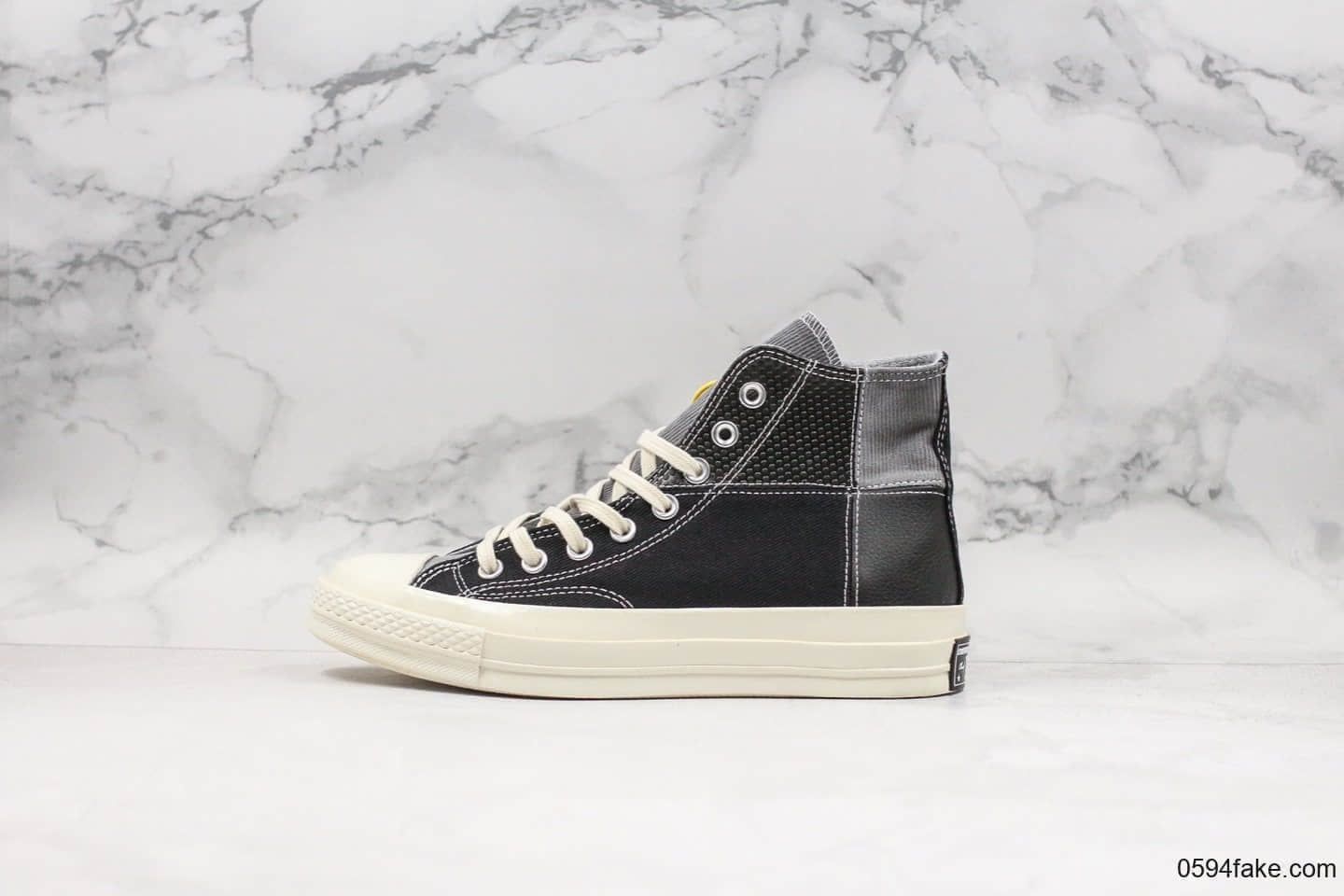 匡威Converse Chuck 70 Mixed Material公司级版本四色拼接限定款采用秋冬灯芯绒+头层小牛皮材质双围条蓝底