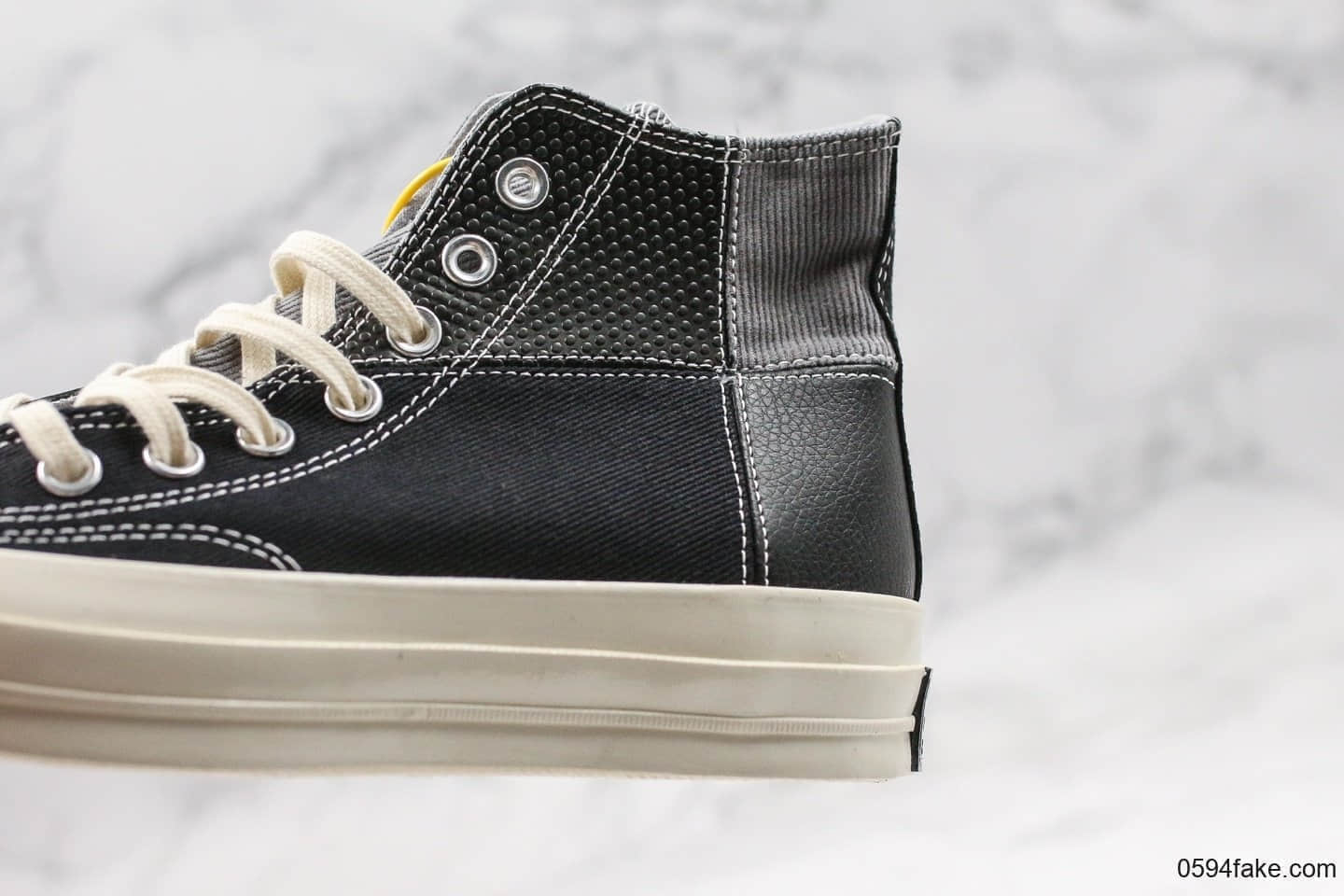 匡威Converse Chuck 70 Mixed Material公司级版本四色拼接限定款采用秋冬灯芯绒+头层小牛皮材质双围条蓝底