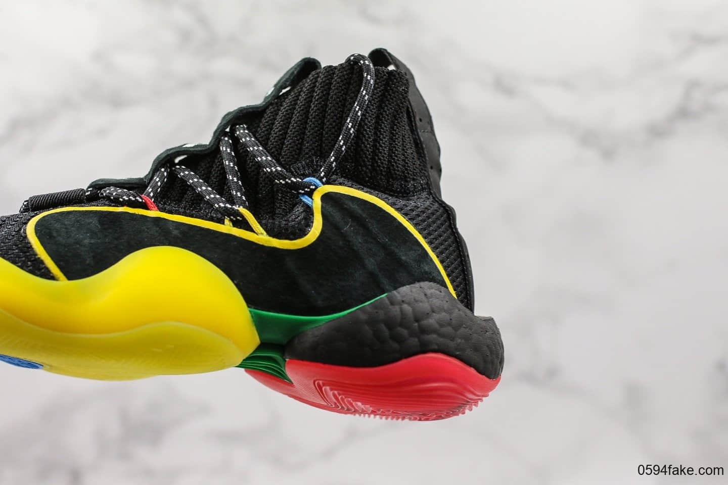 阿迪达斯Pharrell × Adidas Originals Crazy BYW纯原版本菲董联名款天足袜套式休闲运动鞋原厂中底爆米花区别市面通货版本 货号：G27805