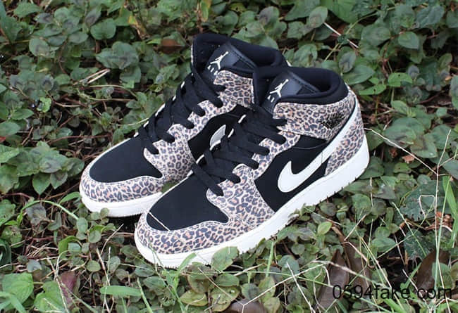 狂野豹纹来袭!这双Air Jordan 1 Mid酷炫十足!