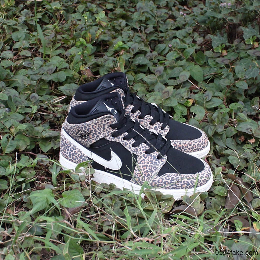 狂野豹纹来袭!这双Air Jordan 1 Mid酷炫十足!