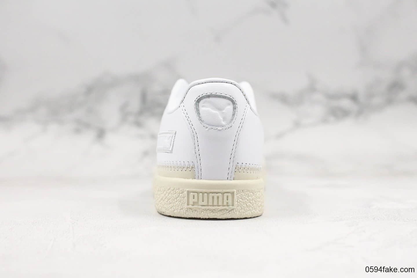彪马Puma Basket Trim全新首发小白鞋纯原版本原装全头层牛皮搭配海玻璃鞋垫 货号:368387-01