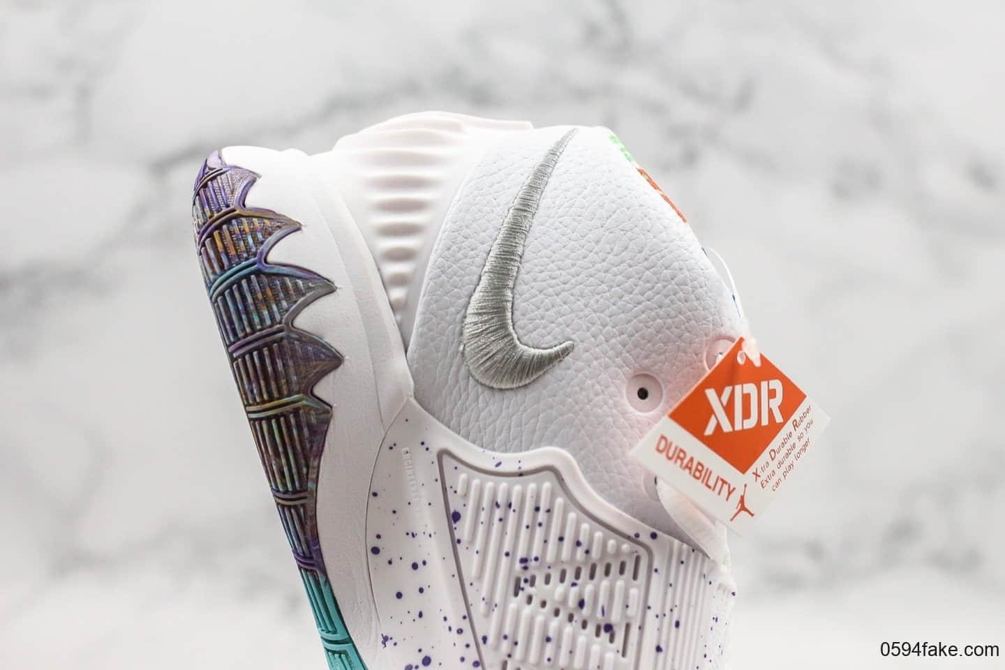 耐克Nike Kyrie 6 EP纯原版本欧文6彩虹白配色原档数据采集原厂Ortholite欧斯莱缓震鞋垫实战篮球鞋 货号：BQ9377-102