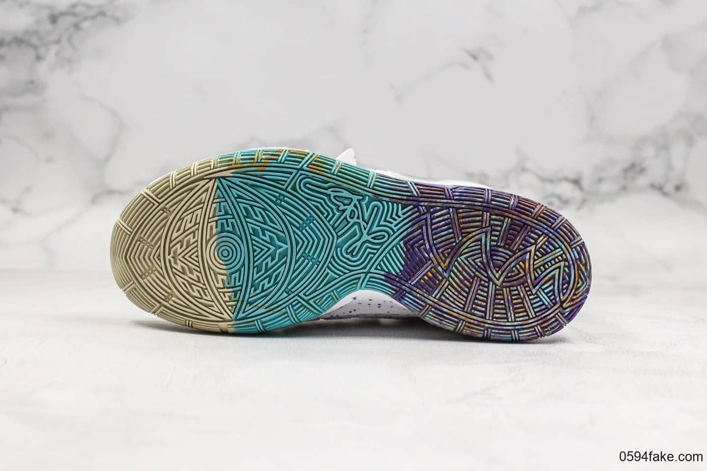 耐克Nike Kyrie 6 EP纯原版本欧文6彩虹白配色原档数据采集原厂Ortholite欧斯莱缓震鞋垫实战篮球鞋 货号：BQ9377-102