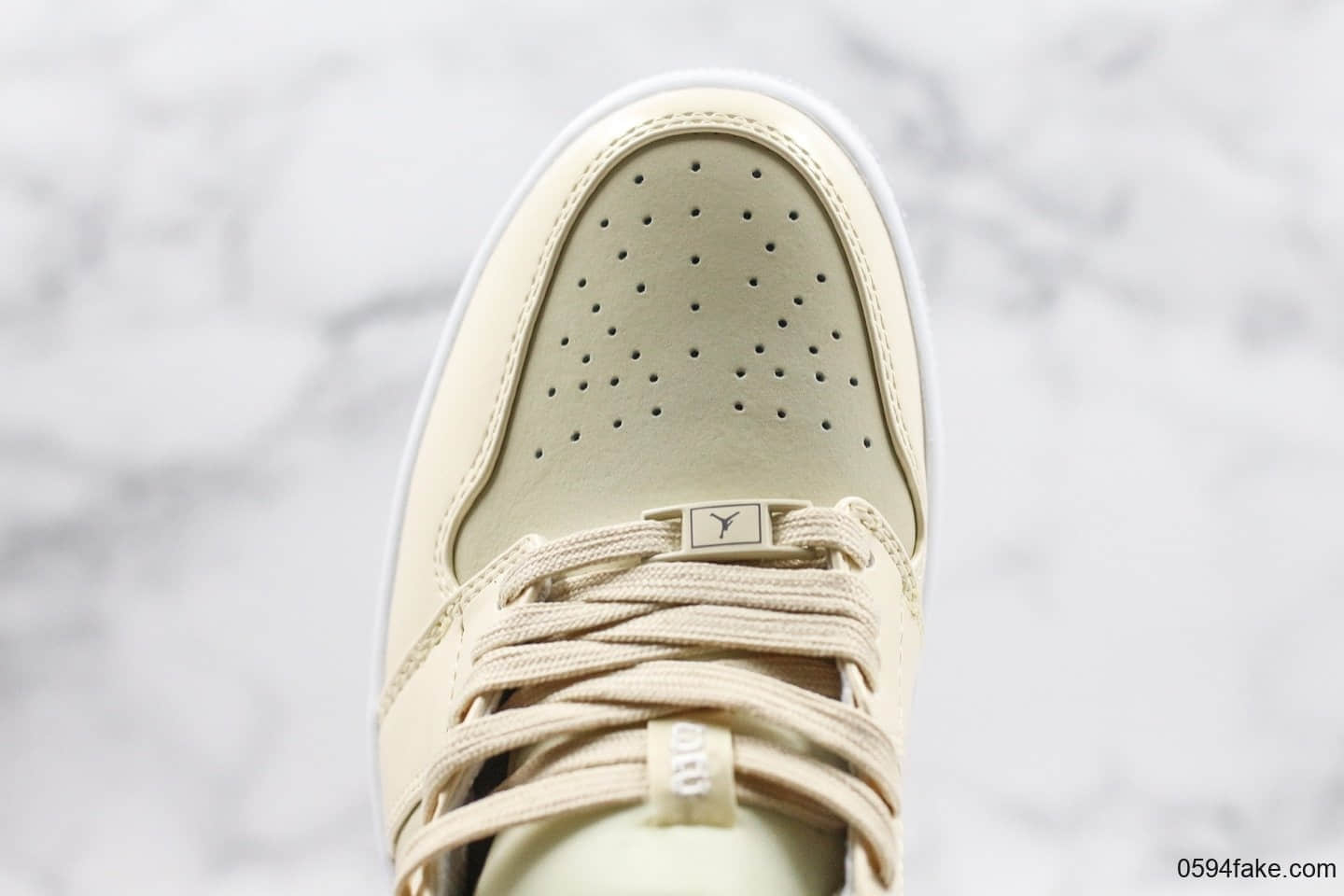 乔丹Air Jordan 1 Mid纯原版本奶油黄低帮AJ1全新二维码鞋标内置solo气垫正确私模大底 货号:CQ9446-200