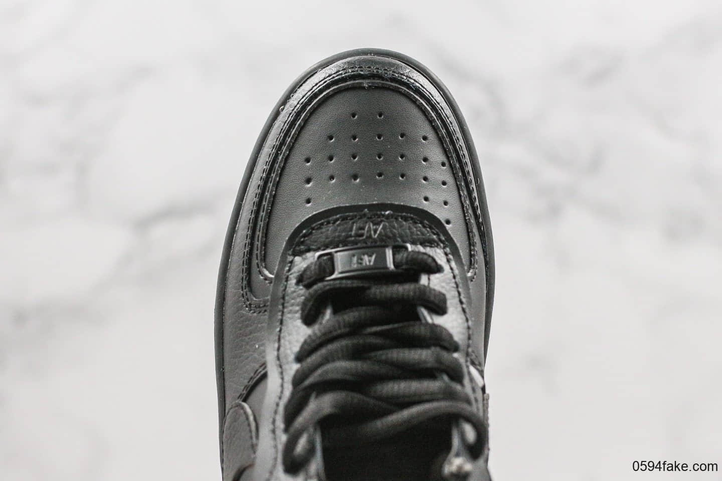 耐克Nike AF1 Shadow低帮空军一号马卡龙影子黑色纯原版本女子休闲运动板鞋加大中底内置气垫 货号:CI0919-001