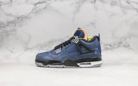 乔丹Air Jordan 4 WNTR Loyal Blue纯原版本午夜蓝配色aj4原档案数据开发原厂鞋面用料内置透明气垫 货号：CQ9597-401