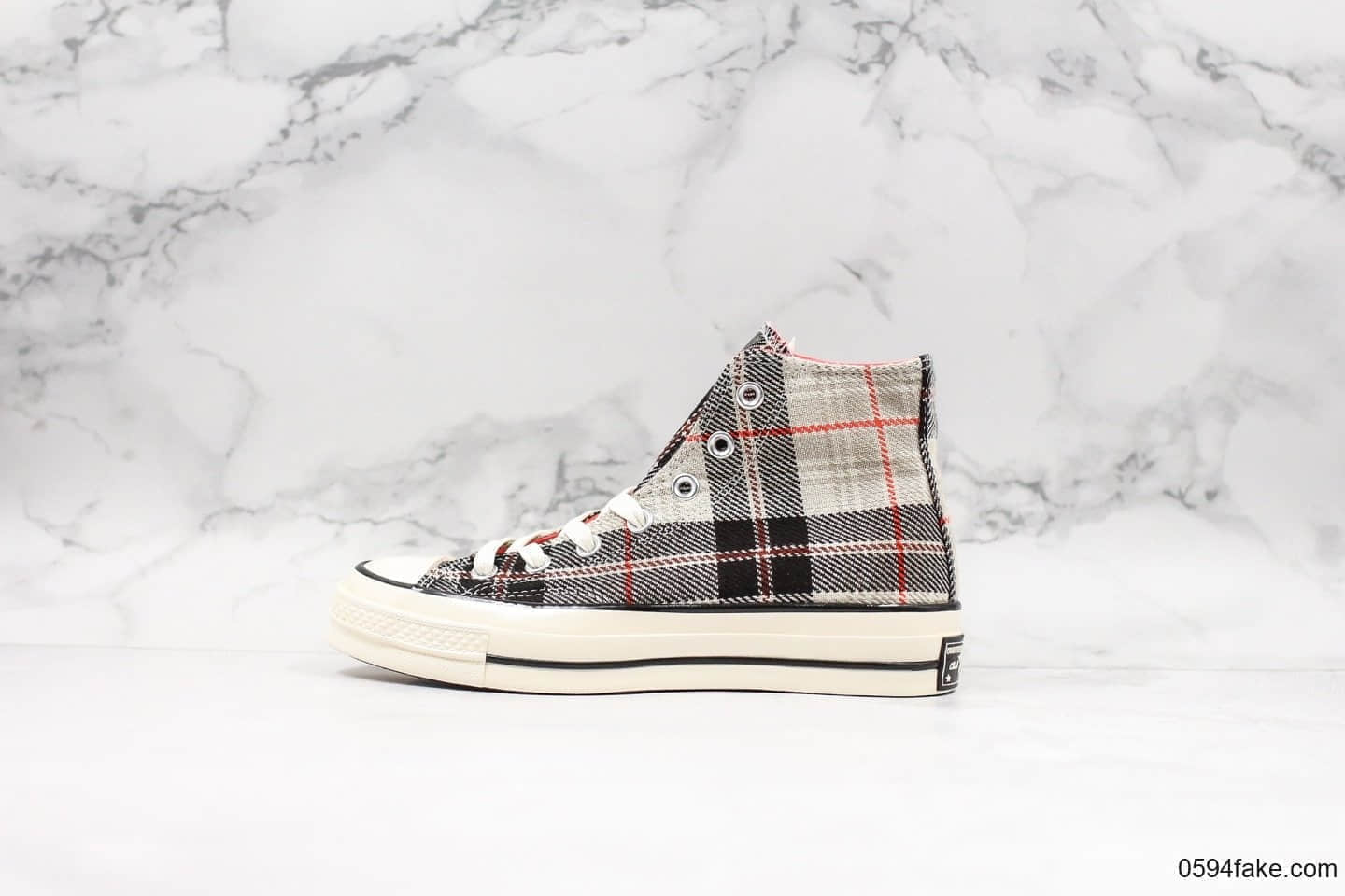匡威Converse 70s Plaid高帮帆布鞋1970s苏格兰格子公司级优质法兰绒定制格纹丝绸内里