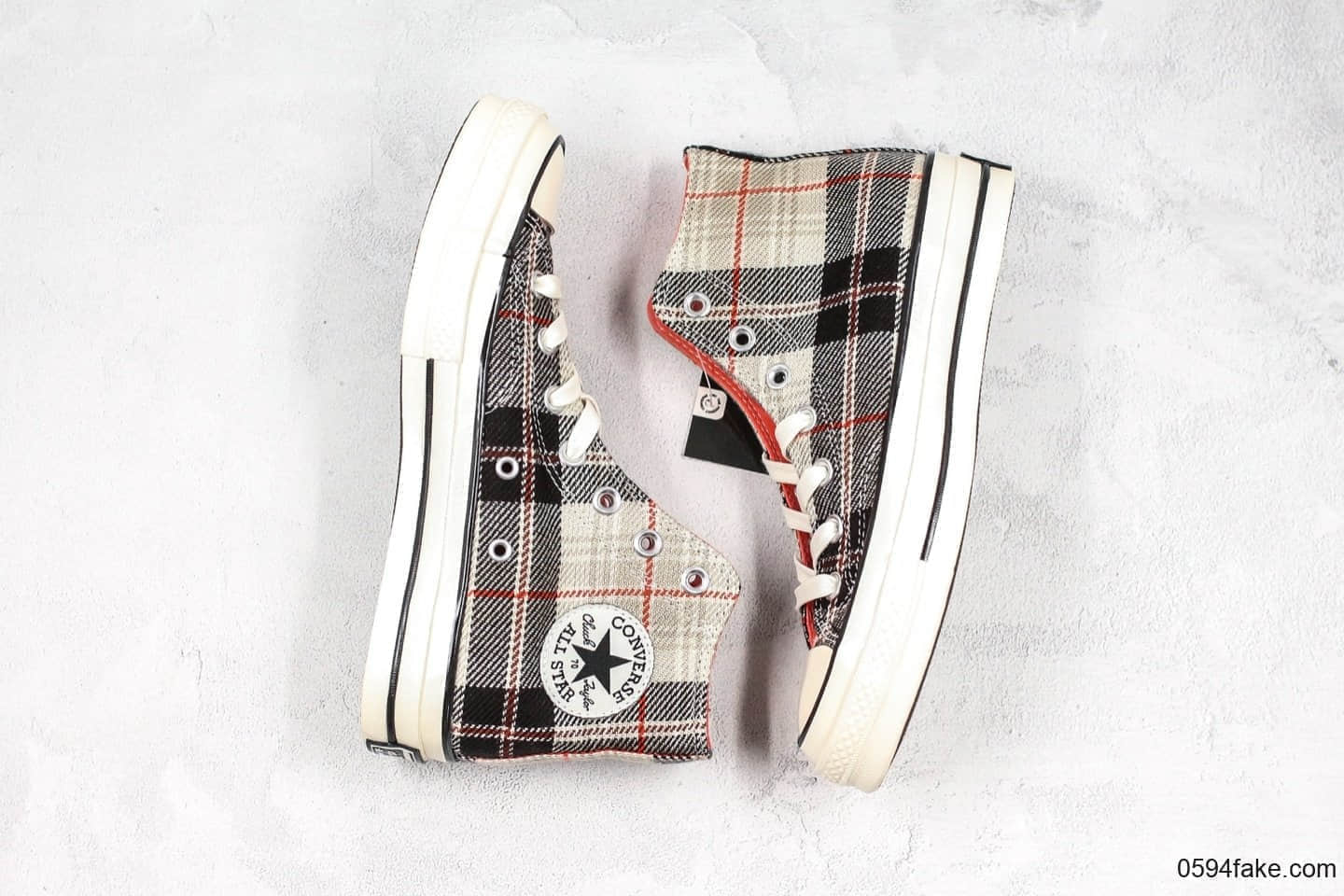 匡威Converse 70s Plaid高帮帆布鞋1970s苏格兰格子公司级优质法兰绒定制格纹丝绸内里