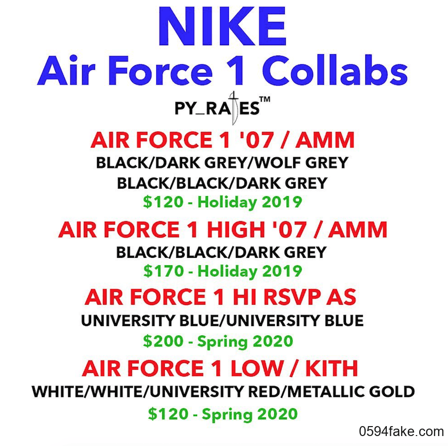 Kith x Nike全新联名来袭!这次是以 Air Force 1 Low为蓝本!