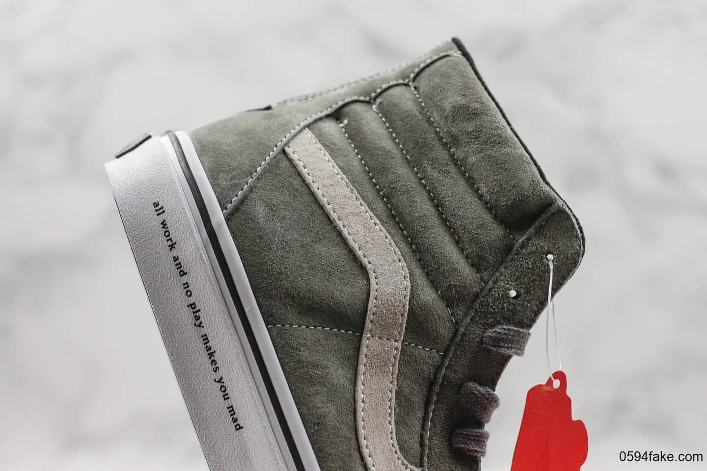 万斯Vans SK8-Hi x Madness余文乐联名款灰色高帮完美无色差全猪八戈高端材料区别市面通货版本