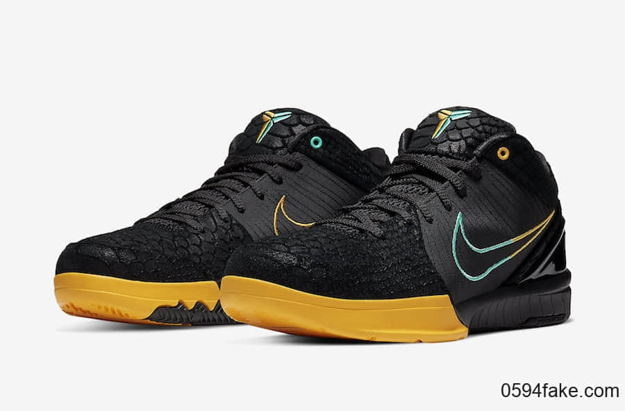 Nike Zoom Kobe 4 Protro再曝新配色！这个蛇纹有点炫酷！ 货号：AV6339-002