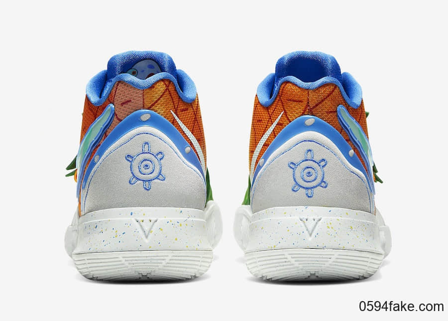 《海绵宝宝》 x Nike Kyrie 5“菠萝屋”配色释出官图！ 货号：CJ6951-800