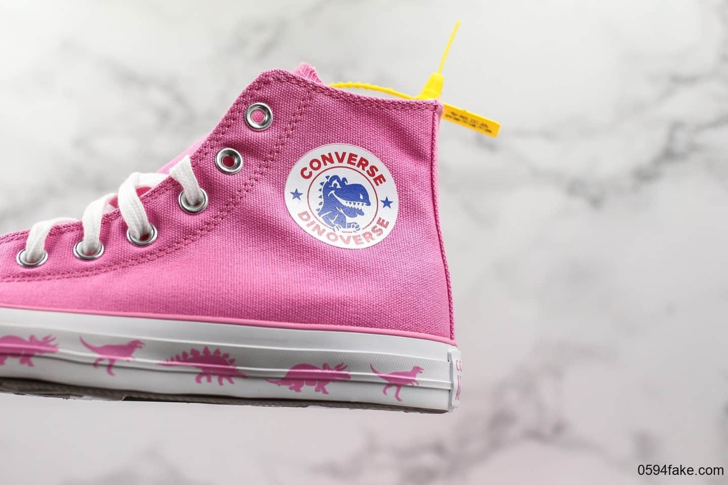 匡威Converse all star高帮帆布鞋粉色小恐龙公司级带半码原版恐龙原盒爆款配色