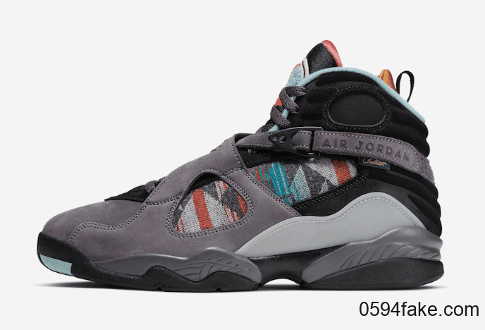 特色民族图腾印花!Air Jordan 8 N7 Pendleton释出官图! 货号:CQ9601-001