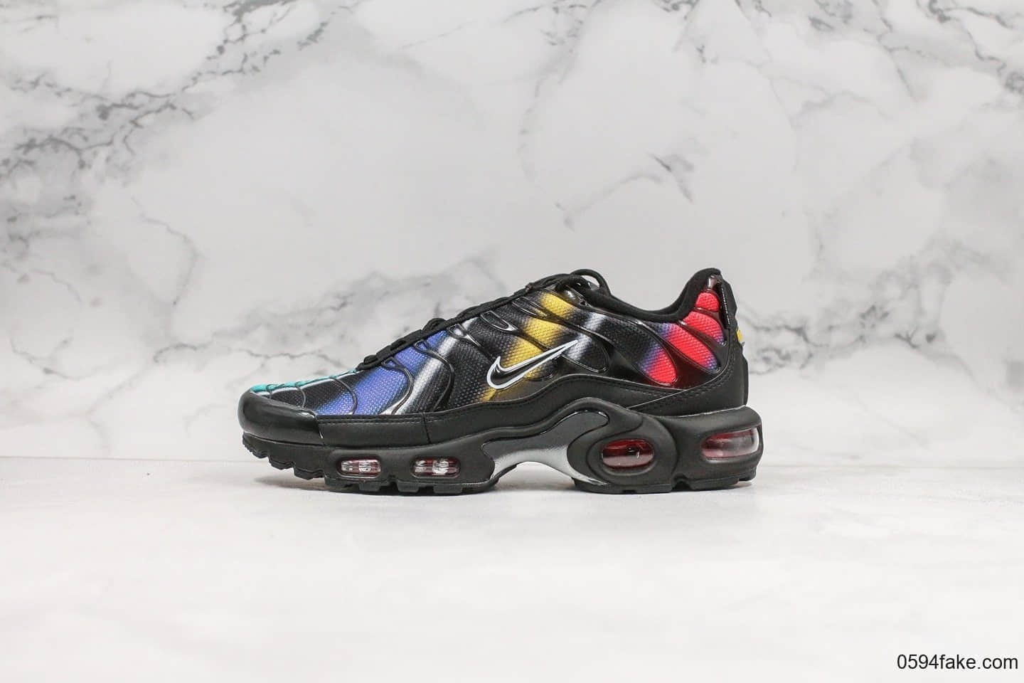 耐克Nike Air Max PLUS TXT纯原版本复古气垫运动鞋彩色内置可视气垫原档案数据开发打造裸眼3D视觉 货号:918240-023