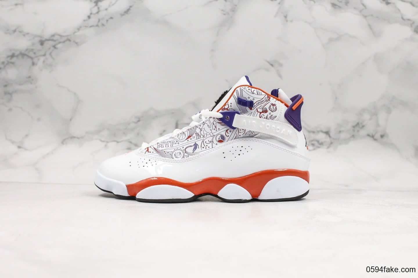 乔丹Air Jordan 6 Rings六冠王AJ6系列尼克斯配色纯原版本原档案数据开发原鞋开模一比一打造 货号：322992-101