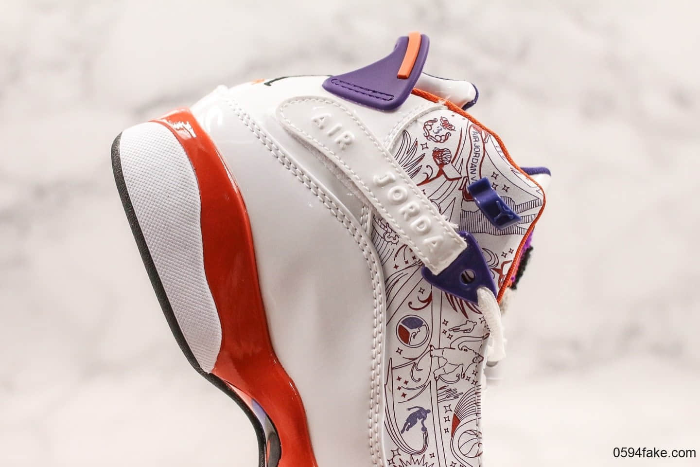 乔丹Air Jordan 6 Rings六冠王AJ6系列尼克斯配色纯原版本原档案数据开发原鞋开模一比一打造 货号：322992-101