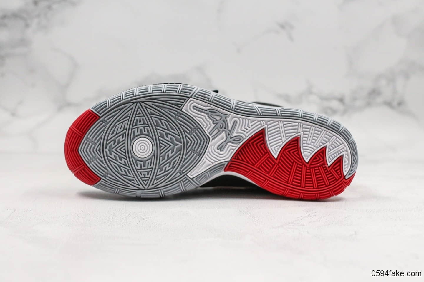 耐克Nike Kyrie 6 EP纯原版本欧文6代全新黑红配色原厂内置气垫只是高强度实战 货号：BQ4631-002