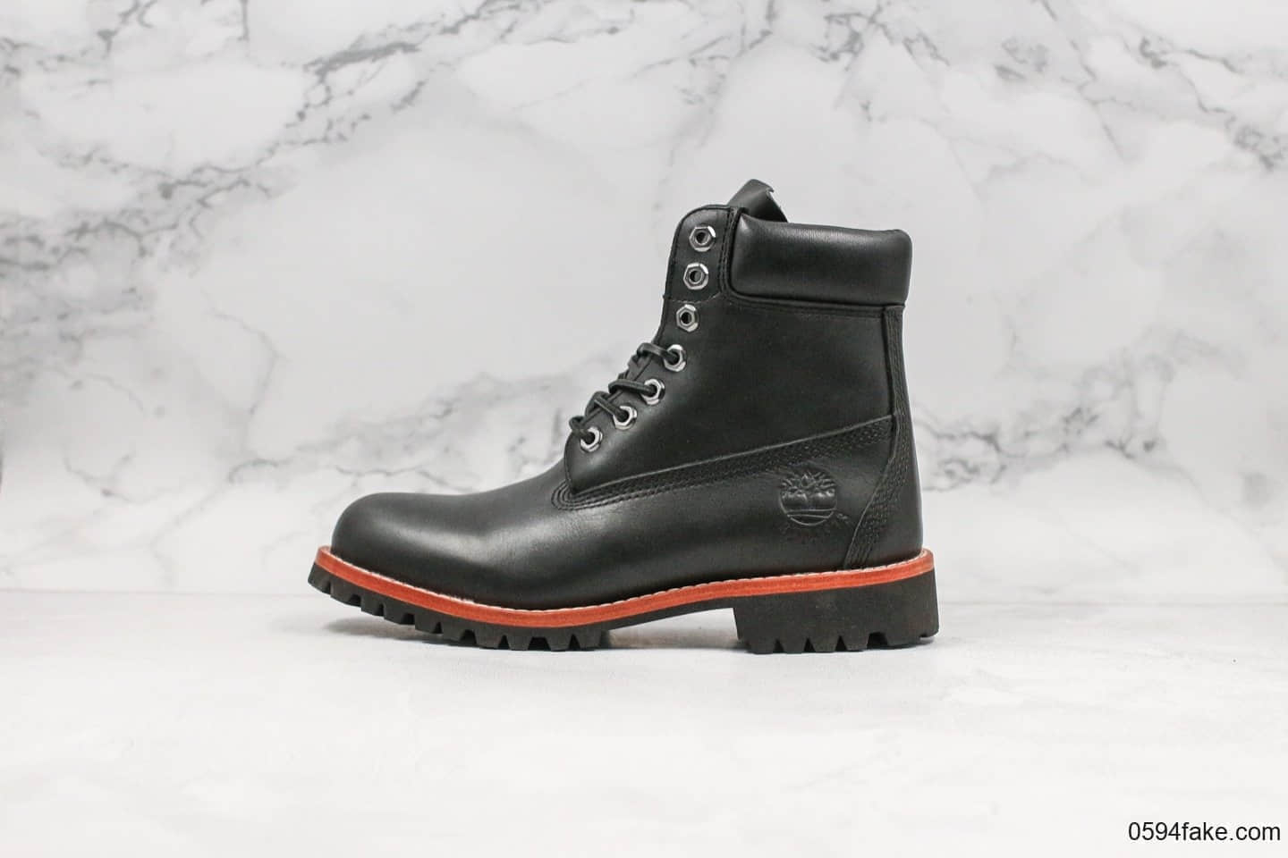 天伯伦Timberland中山代工厂经典6寸黑色专柜品质顶级头层防水面料高帮马丁靴 货号:TB0A1P61