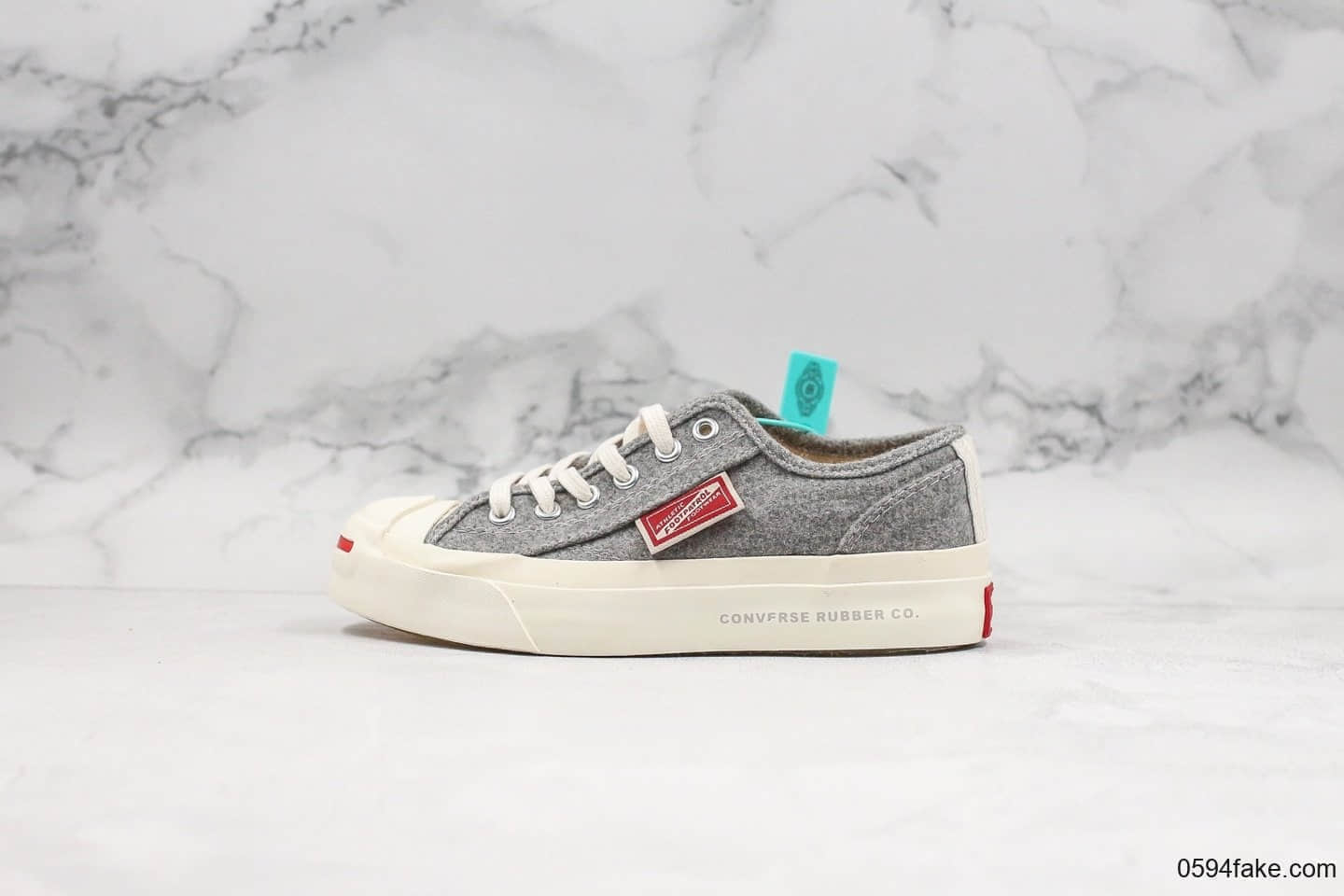 匡威Foot Patrol x Converse Chuck Taylor 1970 High'Natural联名款公司级版本开口笑灰色新款原厂硫化工艺正确硅蓝中底低帮板鞋 货号：165492C