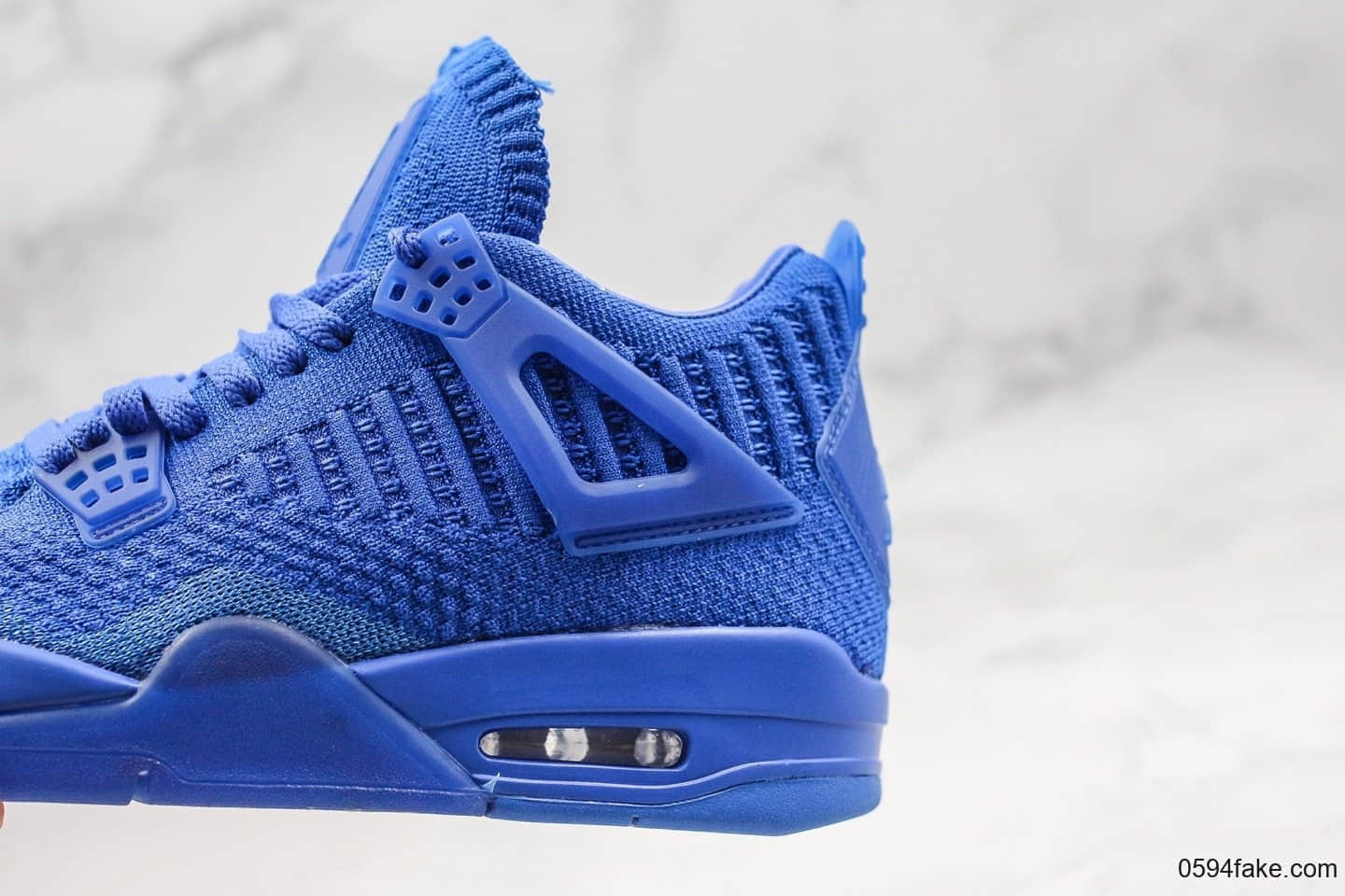乔丹Air Jordan 4 Flyknit Hyper Royal纯原版本果冻编织蓝AJ4全Flyknit鞋面原档案数据开发区别市面通货版本 货号：AQ3559-400
