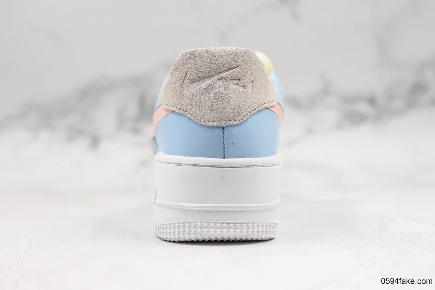 耐克Nike Air Force 1 Shadow纯原版本女子空军一号篮球场涂鸦元素厚底增高鞋糖果拼接内置气垫 货号:BV1976-002