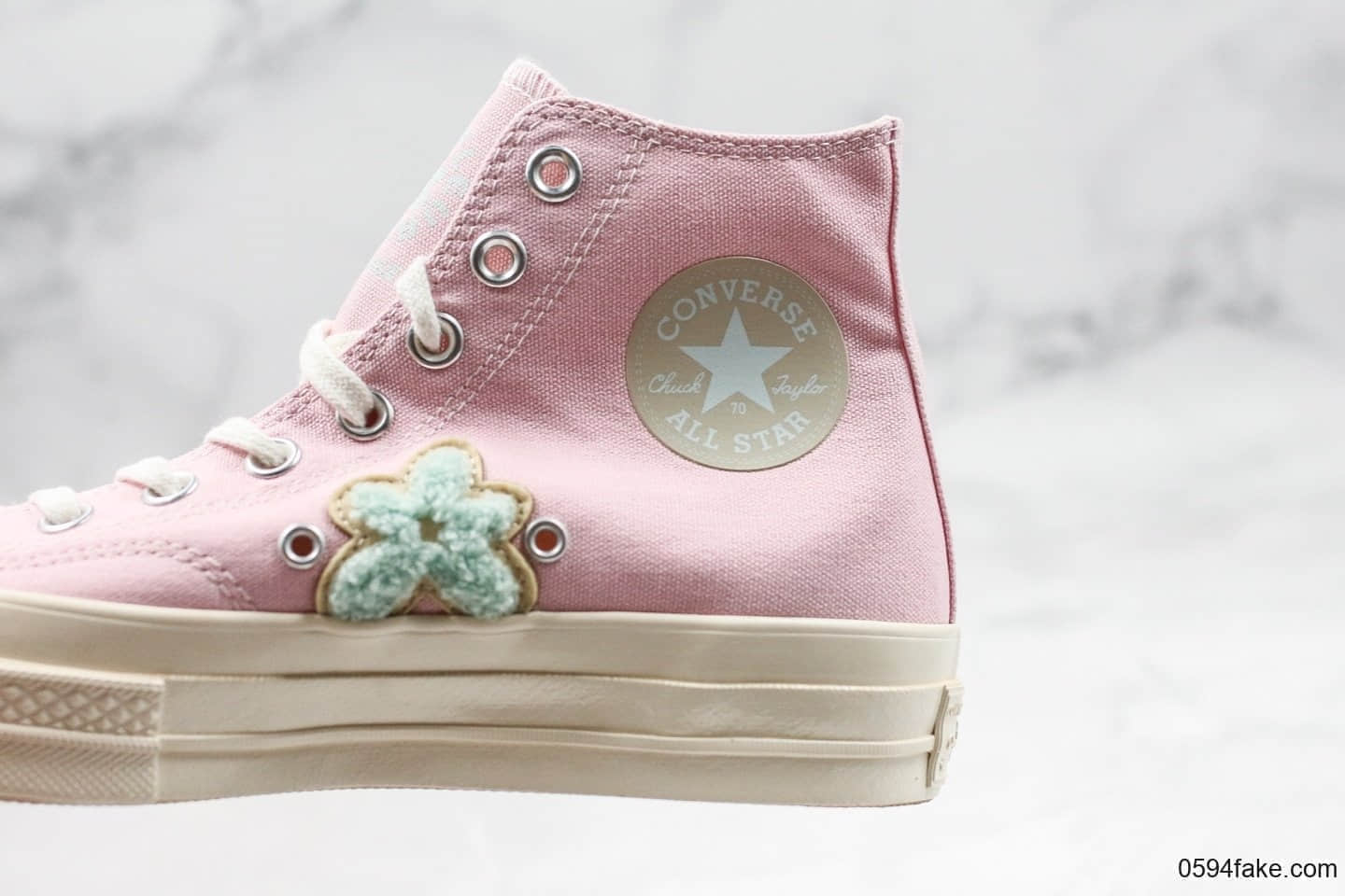 匡威Converse x Golf le Fleur Chuck 70樱花小花系列限定款公司级版本神仙配色最美小花手工刺绣工艺原厂硫化大底正确PU蓝底