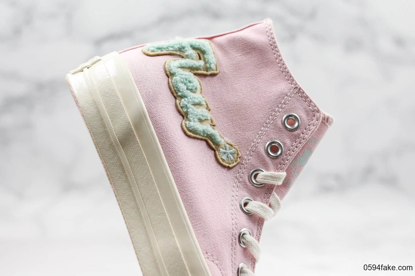 匡威Converse x Golf le Fleur Chuck 70樱花小花系列限定款公司级版本神仙配色最美小花手工刺绣工艺原厂硫化大底正确PU蓝底