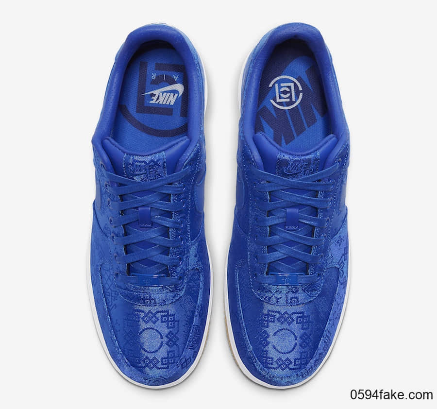 蓝丝绸 CLOT x Air Force 1 Low刮开鞋面曝光！后天发售！ 货号：CJ5290-400