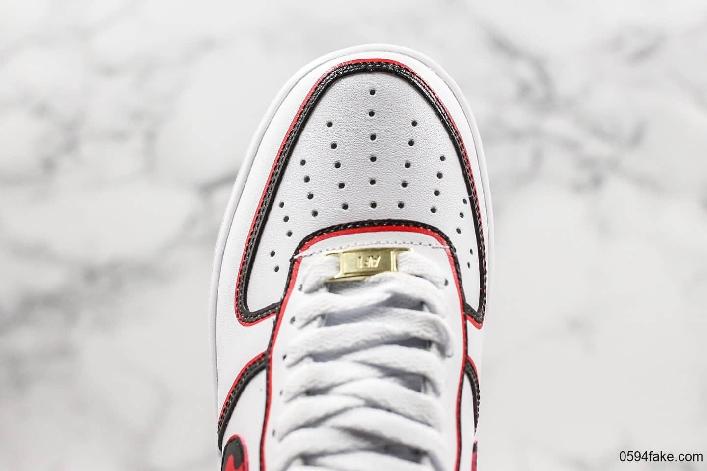 耐克NIke Air Force 1'07 LV8公司级版本低帮空军一号丹尼斯罗德曼白色大学红色原厂内置气垫原盒原标 货号:CK6686-100