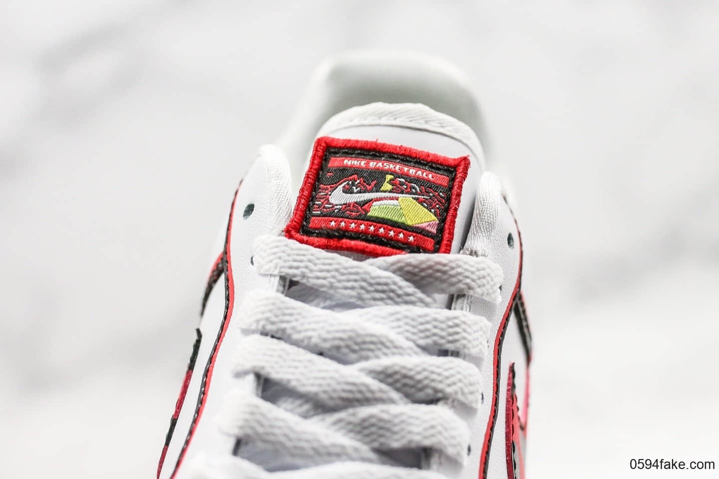 耐克NIke Air Force 1'07 LV8公司级版本低帮空军一号丹尼斯罗德曼白色大学红色原厂内置气垫原盒原标 货号:CK6686-100