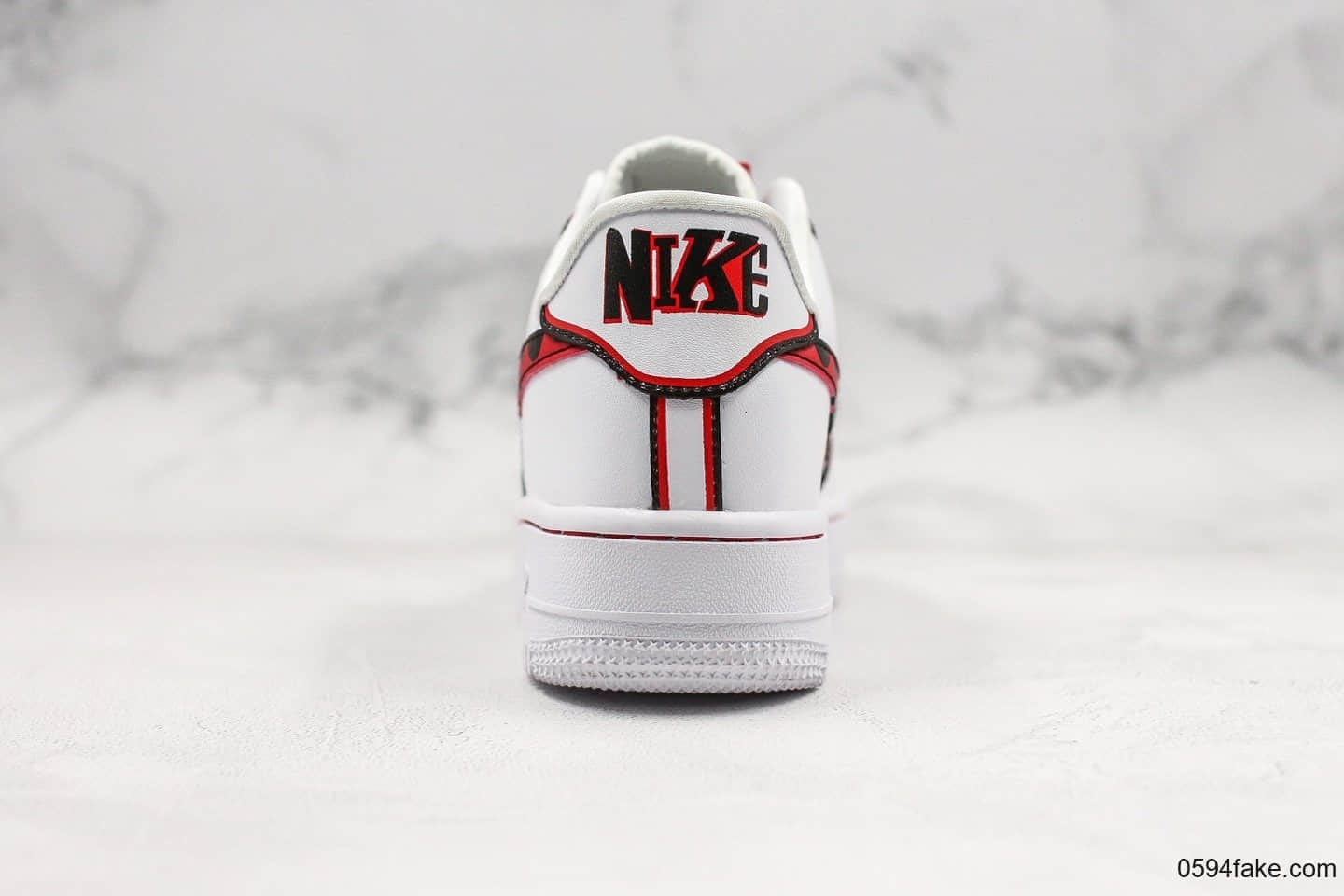 耐克NIke Air Force 1'07 LV8公司级版本低帮空军一号丹尼斯罗德曼白色大学红色原厂内置气垫原盒原标 货号:CK6686-100