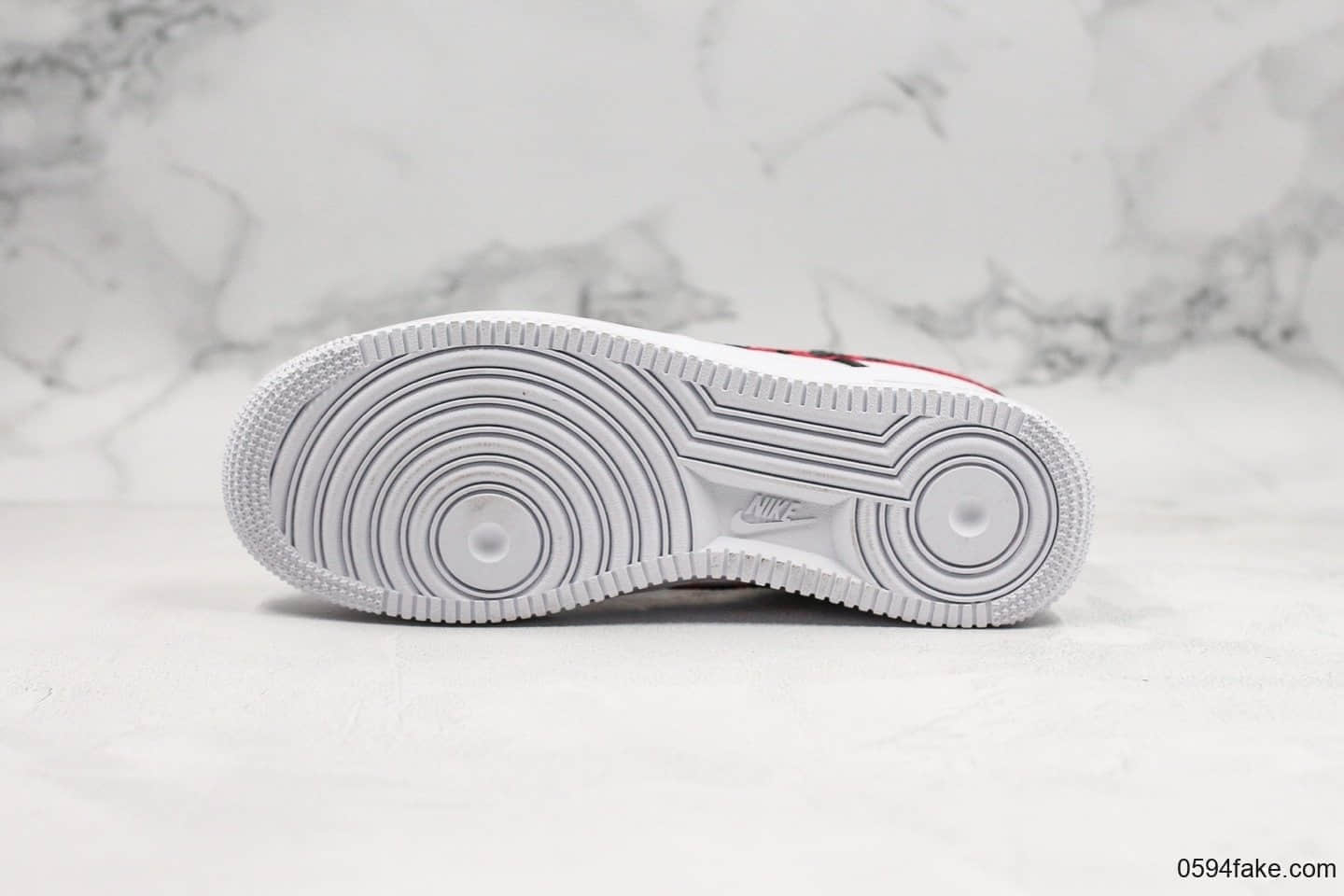 耐克NIke Air Force 1'07 LV8公司级版本低帮空军一号丹尼斯罗德曼白色大学红色原厂内置气垫原盒原标 货号:CK6686-100