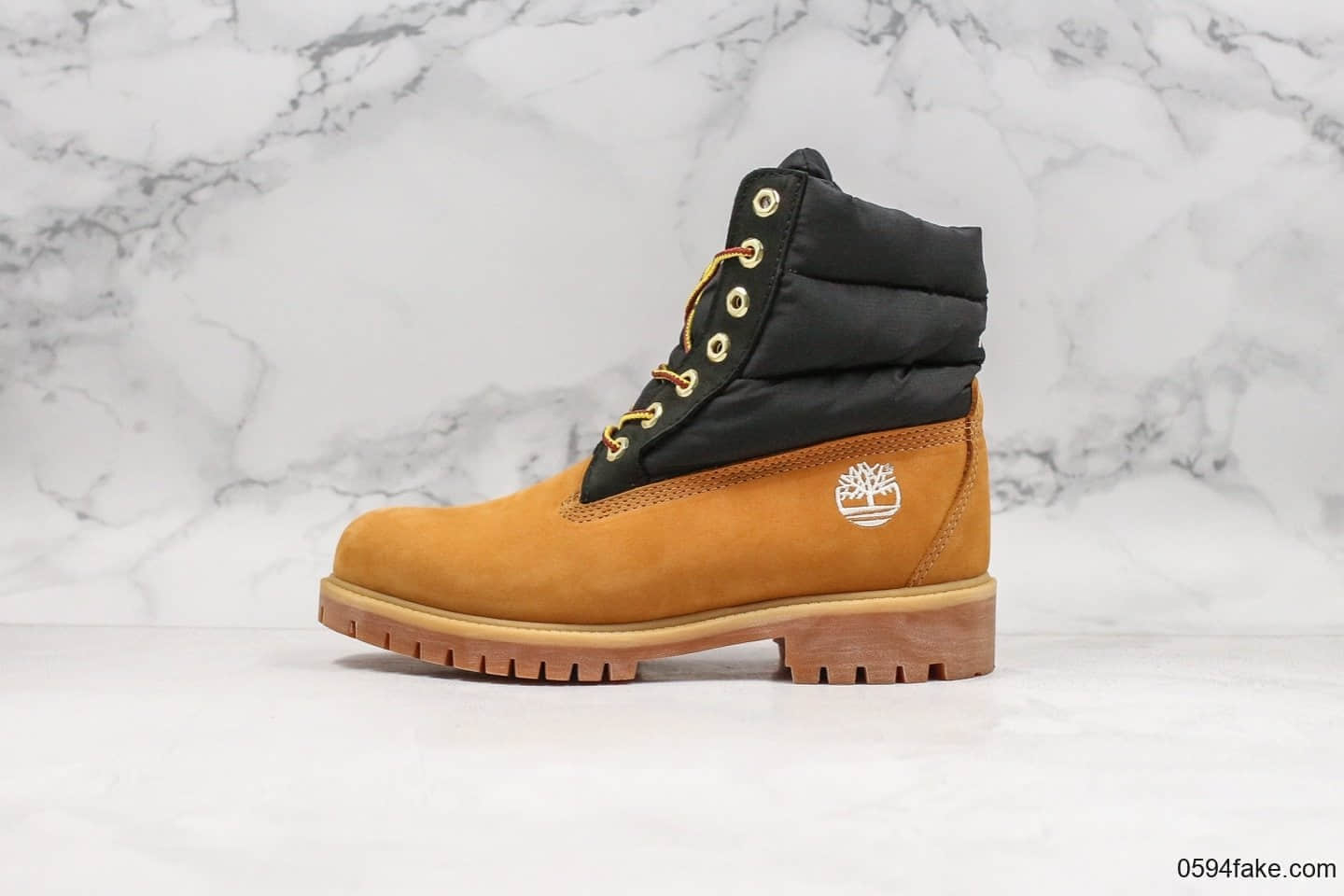 天伯伦Timberland x The North Face 18AW纯原版本北面超级联名大黄靴马丁靴区别市面丝绵版本原档案数据开发细节完美还原