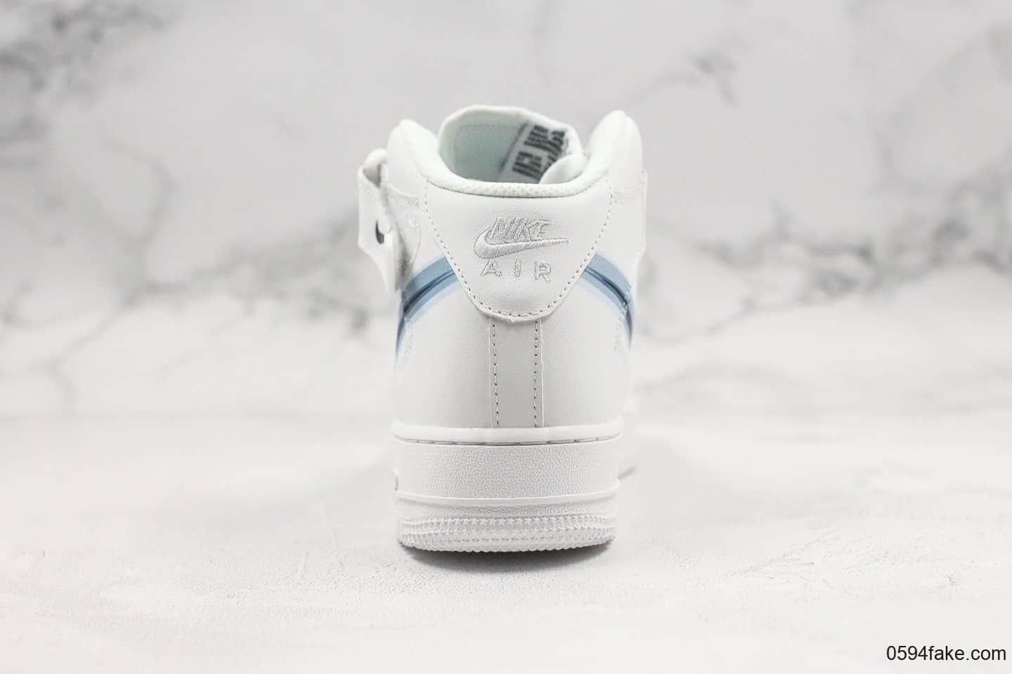 耐克Nike Air Force 1 MID' 07纯原版本海外发售款中帮观影重叠配色内置全掌气垫原档案数据开发 货号：596728-308