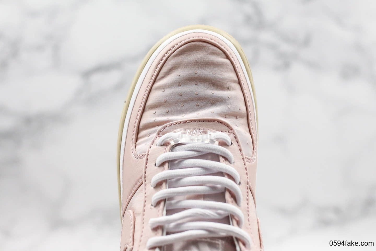 耐克Nike Air Force 1 07 SE纯原版本低帮空军丝绸樱花粉内置全掌气垫全新鞋面材质区别市面通货版本 货号:AA0287-604